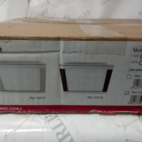 BOXED FARO AZOR 2 LIGHT FLUSH CEILING LIGHT IN BRONZE