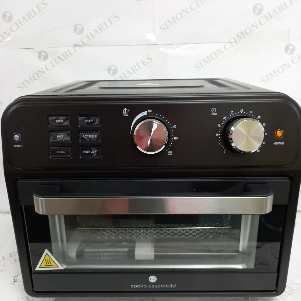 COOK'S ESSENTIAL 21-LITRE AIRFRYER OVEN IN BLACK