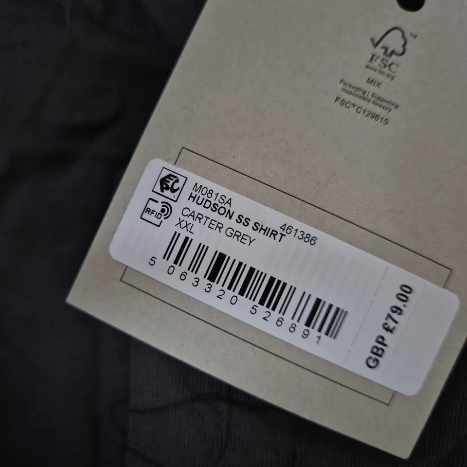 ALLSAINTS HUDSON SS SHIRT – BLACK, UK XXL (XX-LARGE), RELAXED FIT