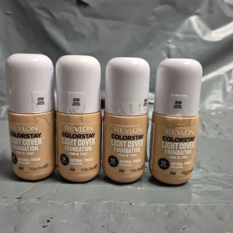 LOT OF APPROXIMATELY 65 REVLON COLOURSTAY LIGHT COVER 30ML FOUNDATIONS - 210 CRÈME BRULEE
