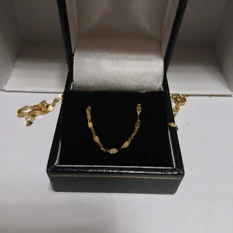 GOLD 9CT ITALIAN GOLD GRADUATED PETAL NECKLACE 0.85G