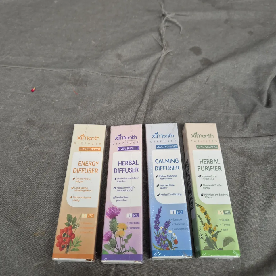 TOTE OF APPROXIMATELY 40 SEALED XIMONTH PURIFIERS HERBAL PURIFIERS - VARIOUS SCENTS