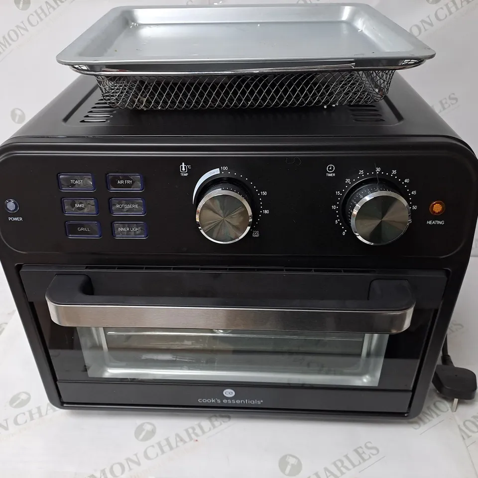 BOXED COOK'S ESSENTIAL 21-LITRE AIRFRYER OVEN IN BLACK