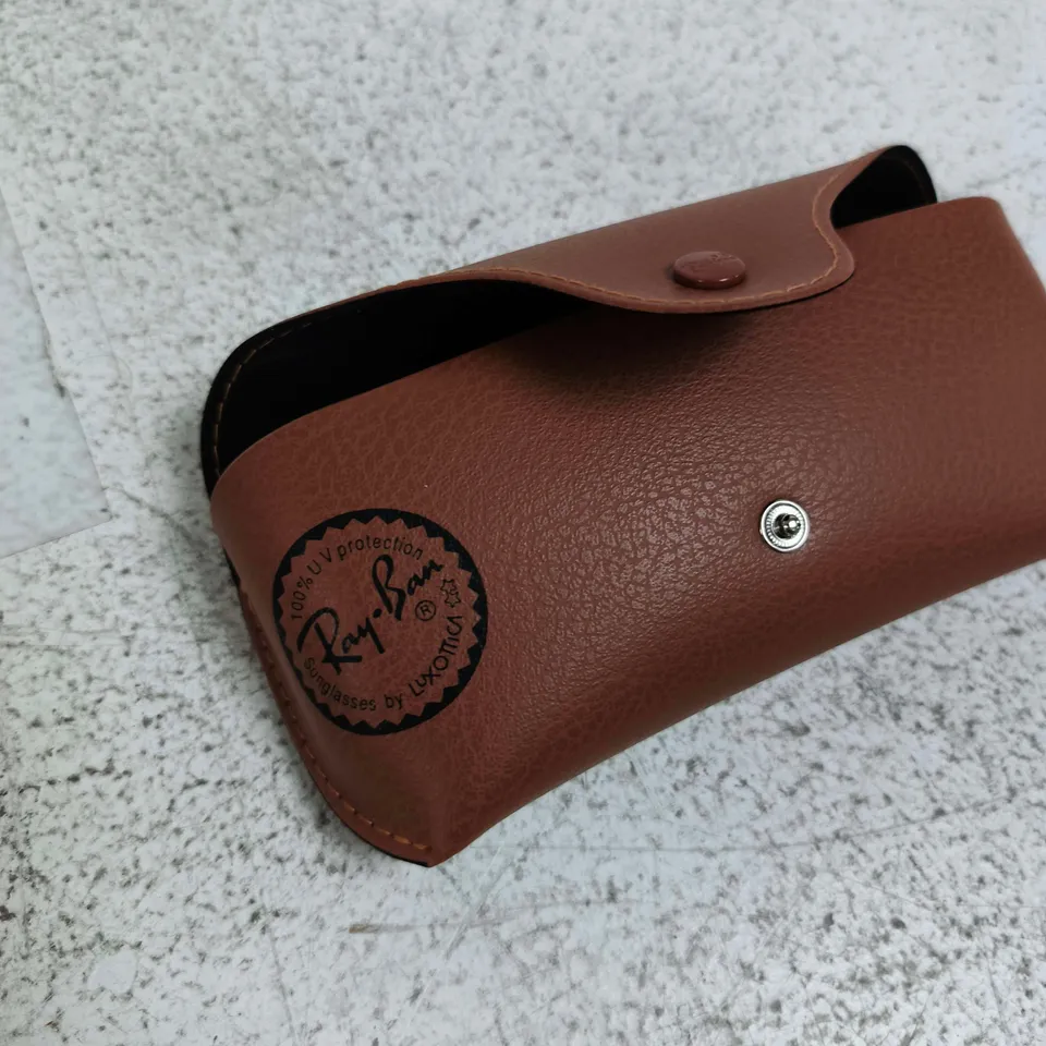 RAY-BAN SUNGLASSES CASE – BROWN LEATHER