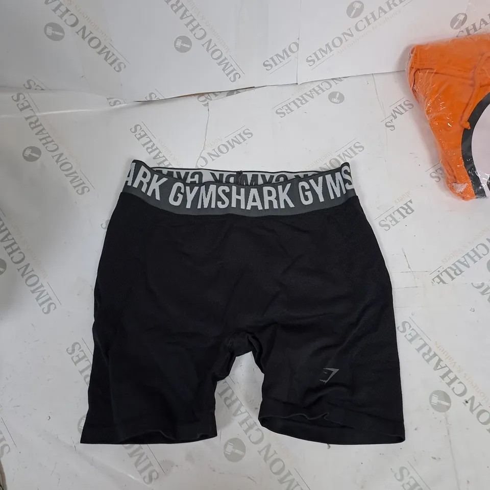 GYMSHARK FLEX SHORTS BLACK MEDIUM 