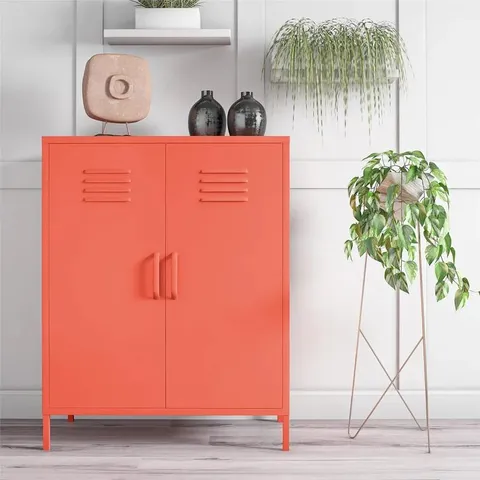 BOXED STEEL RECTANGLE CABINET ACCENT CHEST
