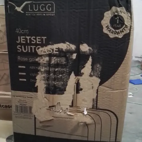 BOXED LUGG 40CM JETSET SUITCASE ROSE GOLD
