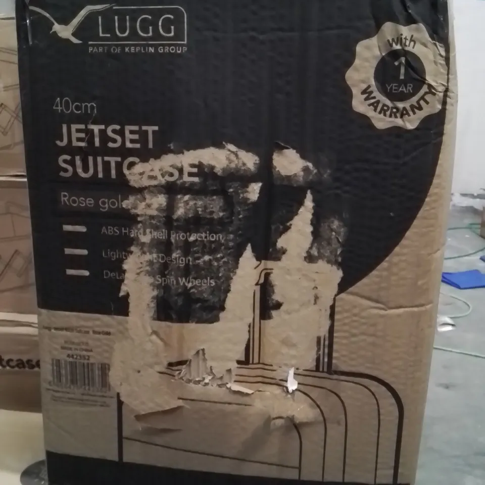 BOXED LUGG 40CM JETSET SUITCASE ROSE GOLD