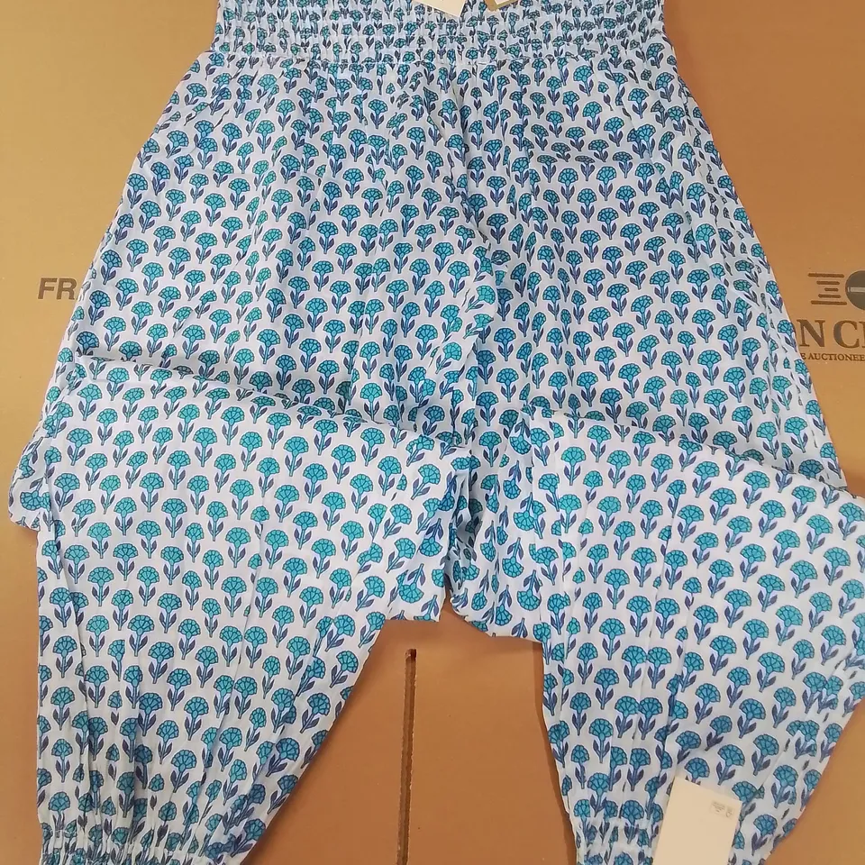 ASPIGA HAREM TROUSERS IN FLOWER BLUE - XS/S