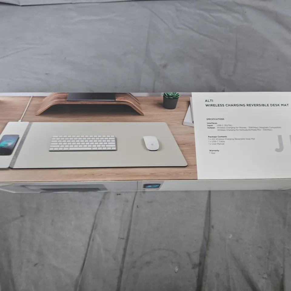BOXED AND SEALED JOURNEY ALT! WIRELESS CHARGING REVERSIBLE DESK MAT 