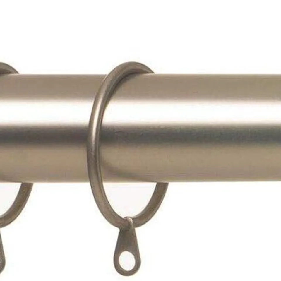 GENEVIEVE SINGLE POLE SET - SATIN - NICKEL 120210cm