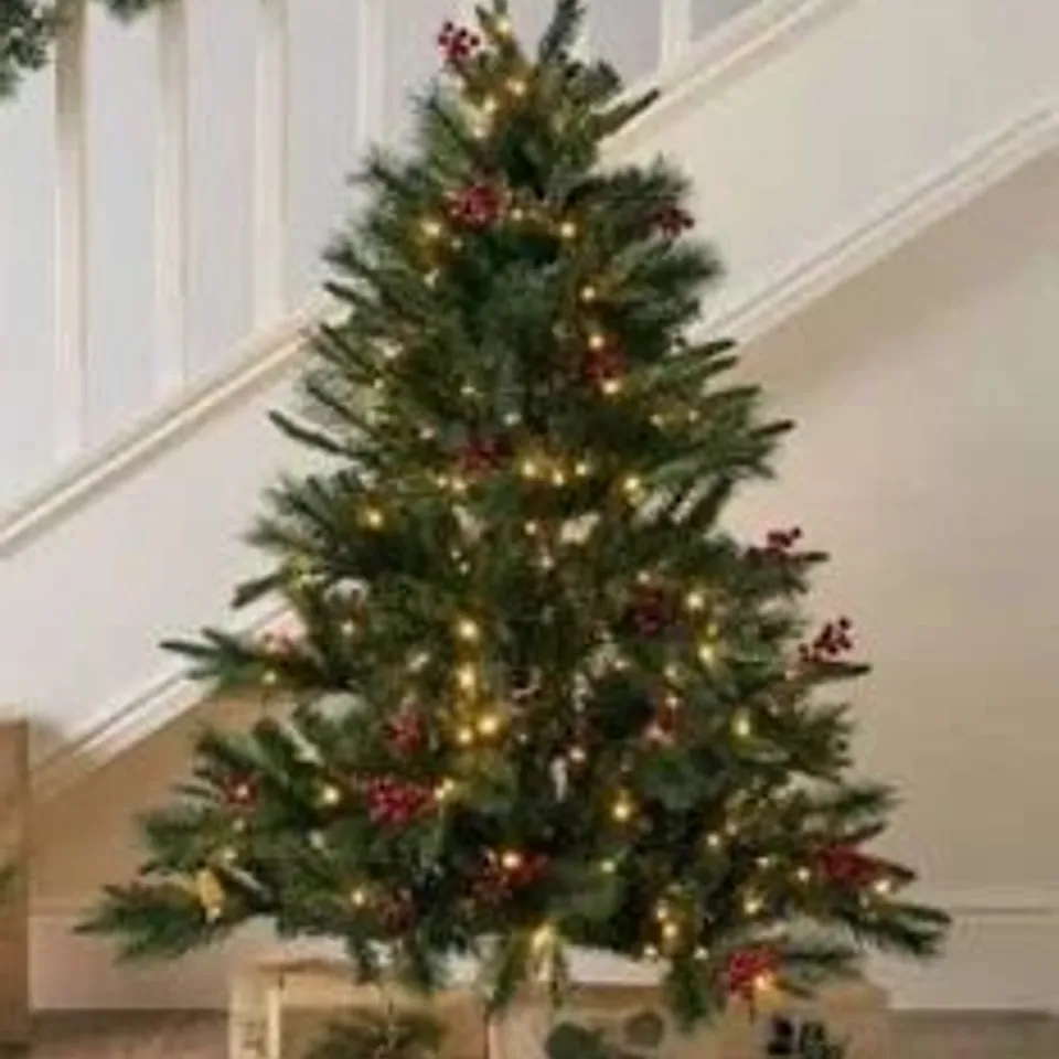 SARA BY SARA DAVIES PRE LIT WINTERLUXE FIR CHRISTMAS TREE