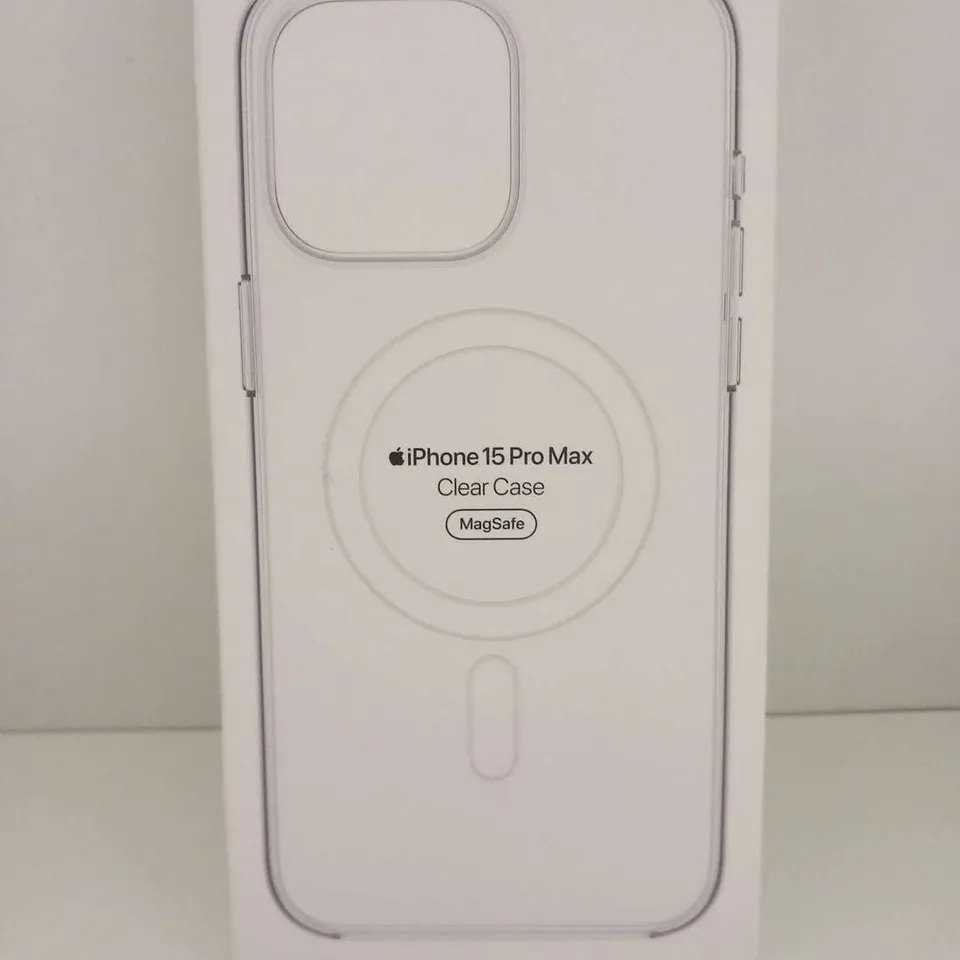 BOXED APPLE IPHONE 15 PRO MAX CLEAR CASE MAG SAFE