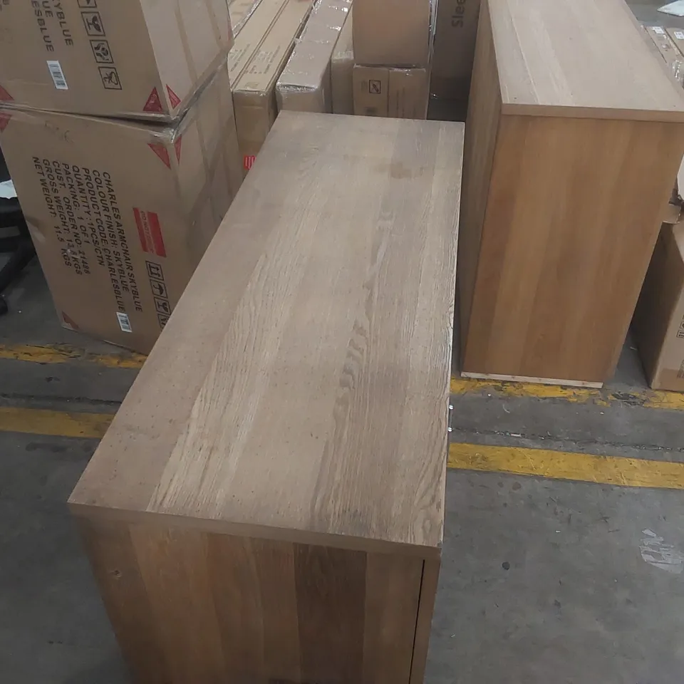 DESIGNER 2 DOOR CUPBOARD IN OAK