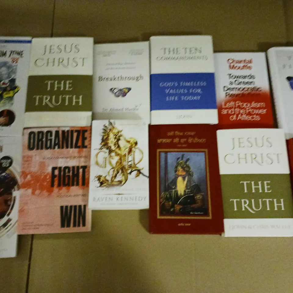 CAGE OF APPROXIMATELY 200 ASSORTED BOOKS FROM VARIOUS AUTHORS - COLLECTION ONLY	