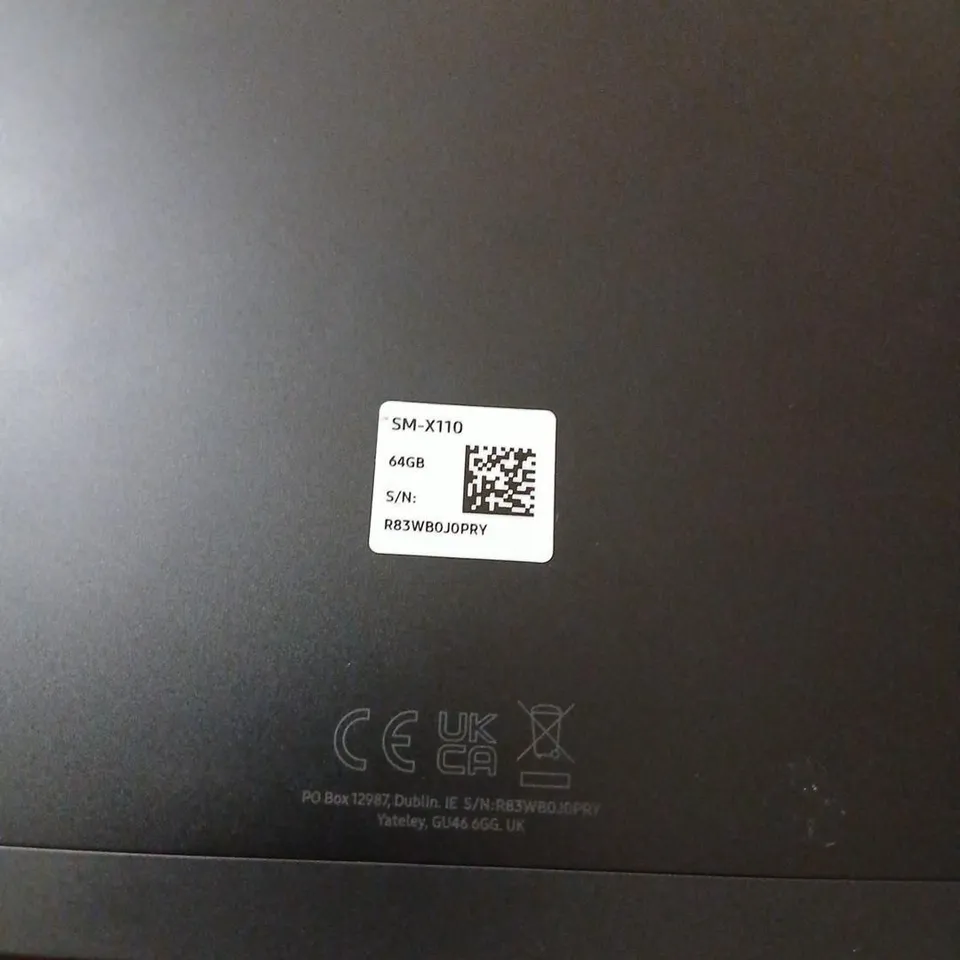 SAMSUNG GALAXY TABLET SM-X110 64GB – BLACK