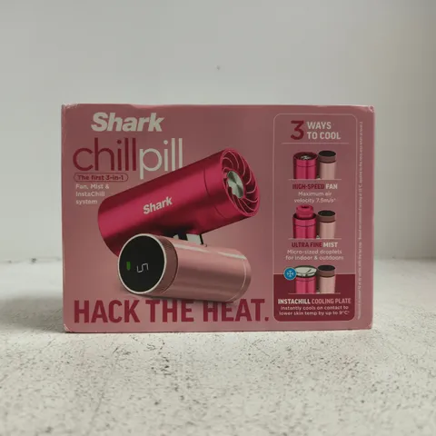 SHARK CHILLPILL 3-IN-1 COOLING FAN, MIST & INSTACHILL SYSTEM