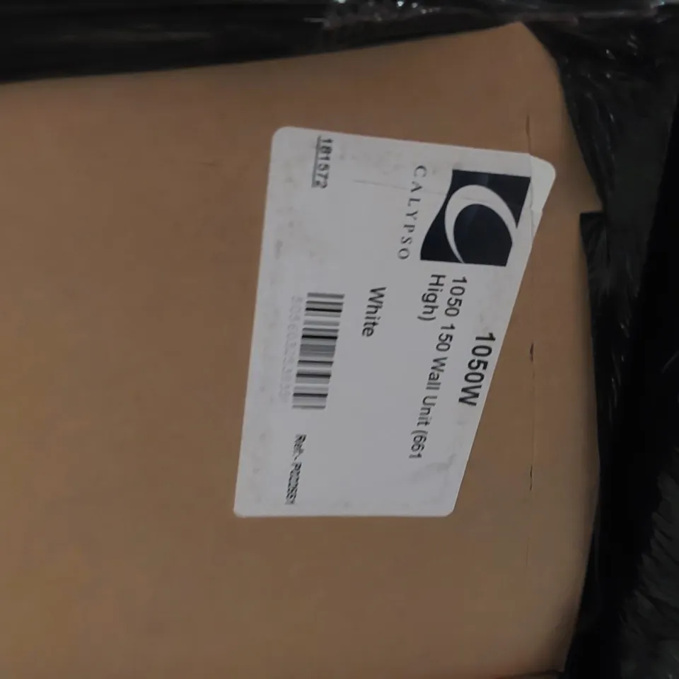 PALLET CONTAINING A LARGE QUANTITY OF BATHROOM FURNITURE PARTS INCLUDING: CALYPSO TALL WALL CARCASSES, CALYPSO WALL UNIT ECT
