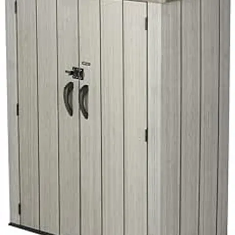 BOXED LIFETIME VERTICAL STORAGE SHED REMISE I CASITA LIFETIME OUTDOOR STORAGE BOX STORAGE BOX DECK BOX
