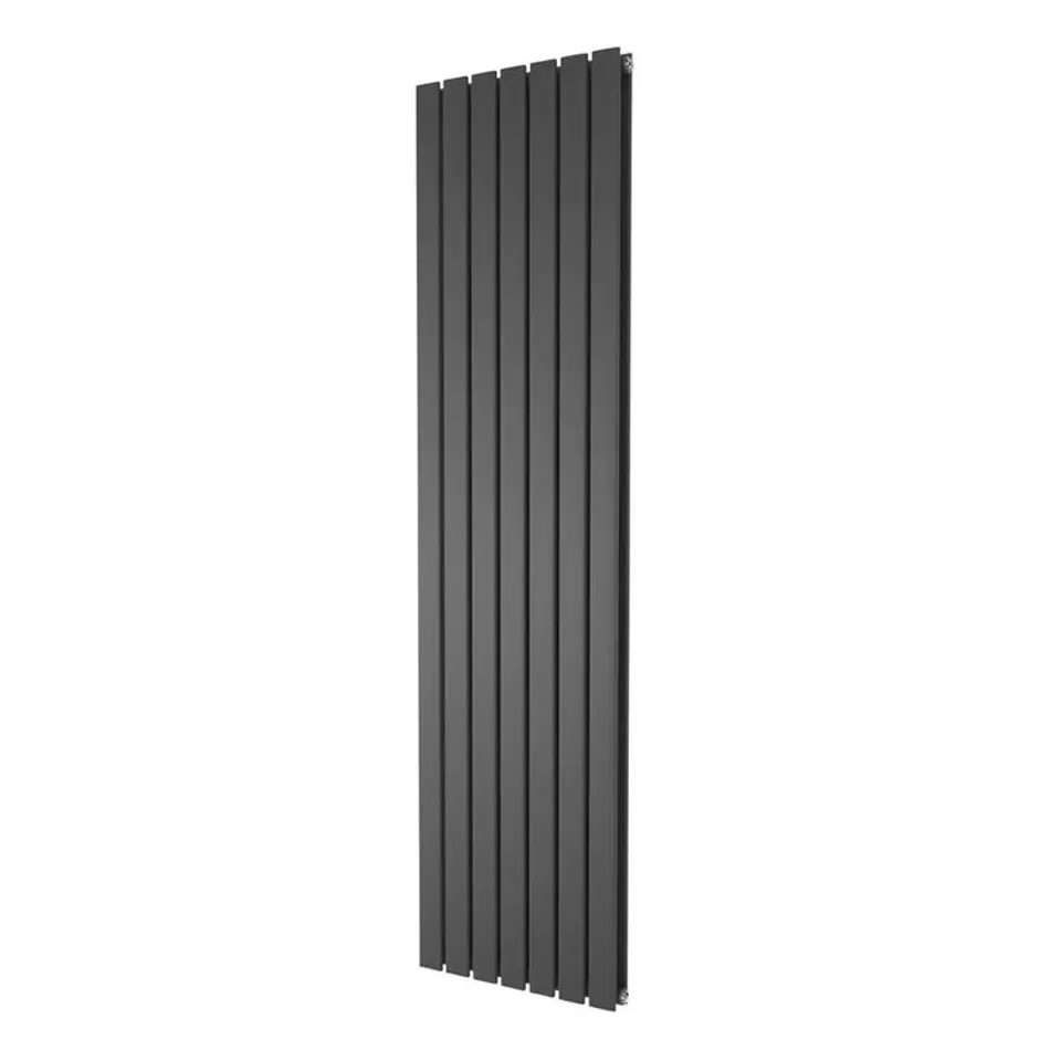 BOXED LOURDES VERTICAL FLAT PANEL RADIATOR - ANTHRACITE // SIZE: 1800 X 612mm (1 BOX)