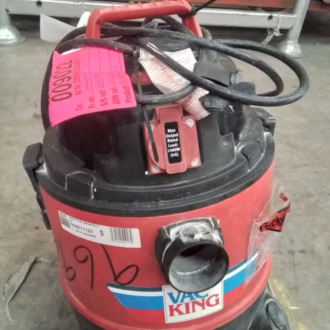 VAC KING VACUUM (MISSING A WHEEL)