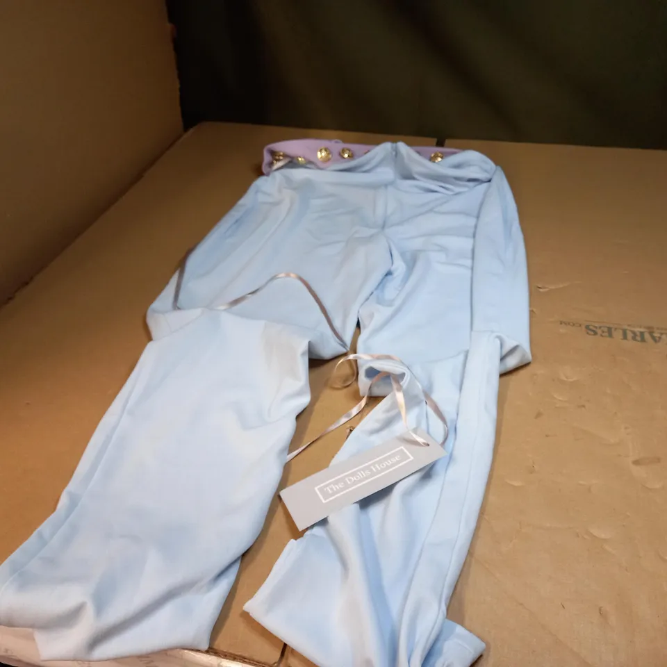 PAIR OF 'THE DOLLS HOUSE' SKY BLUES TROUSERS WITH BELT - SIZE UNSPECIFIED 