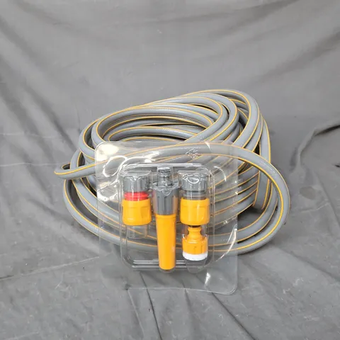 GARDEN HOSE IN GREY/YELLOW