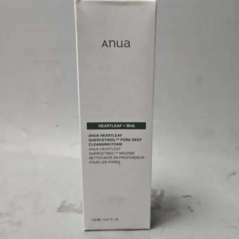 BOXED ANUA HEARTLEAF + BHA PORE DEEP CLEANSING FOAM