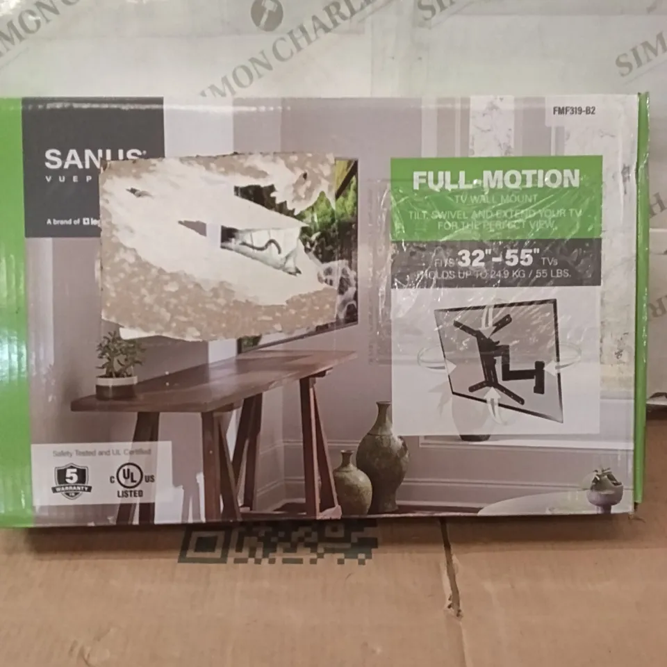 BOXED SANUS FULL MOTION TV MOUNT - FMF319-B2