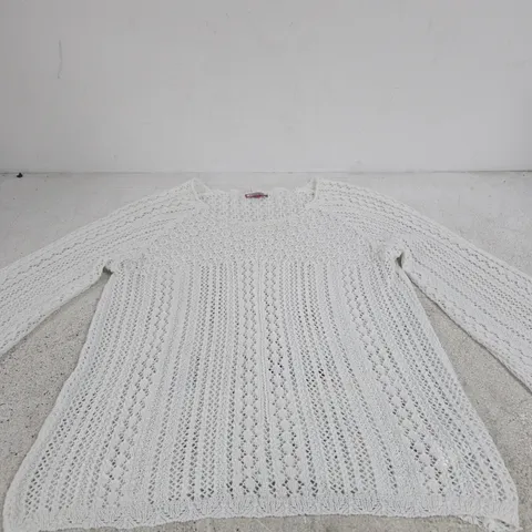 JOE BROWNS WHITE KNITWEAR GARMENT – UK 16 (EU 42)