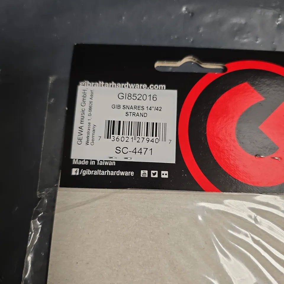 GIBRALTAR SNARE WIRES 14" – 42‑STRAND (ORIGINAL PACKAGING)