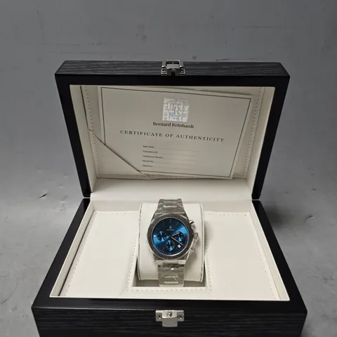  BERNARD REINHARDT CHRONOGRAPH WATCH – 316S STAINLESS STEEL CASE & STRAP – 5ATM WATER RESISTANT – GIFT BOX INCLUDED