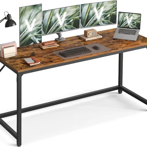 BOXED VASAGLE COMPUTER DESK - BROWN/BLACK