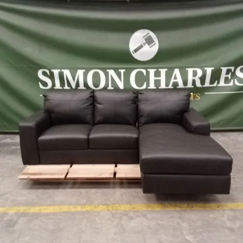 HAMPSHIRE ITALIAN LEATHER RIGHT HAND 3 SEATER CHAISE