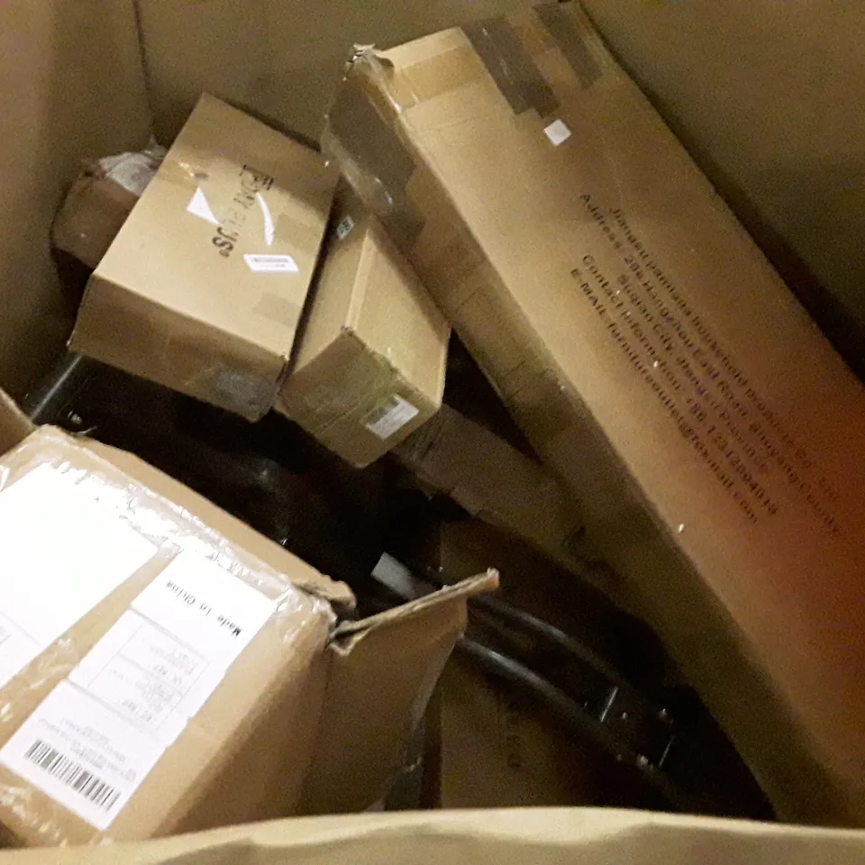 PALLET OF ASSORTED PRODUCTS INCLUDING OFFICE CHAIR, TUMBLER HEAT PRESS, 3×3M FOLDING GAZEBO, TOILET SEAT, TRUNKI KIDS SUITCASE