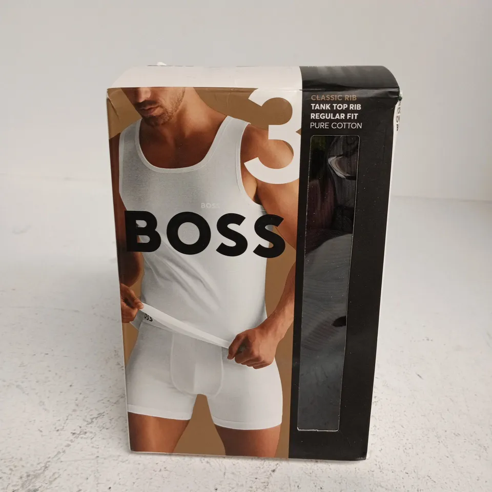 HUGO BOSS CLASSIC RIB TANK TOP – PURE COTTON, REGULAR FIT, MEN'S - XL