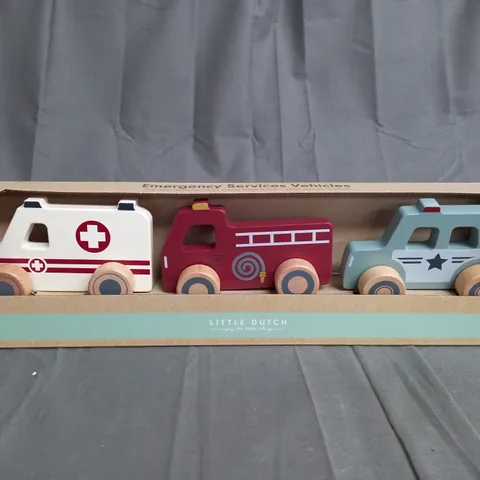 LITTLE DUTCH EMERGENCY SERVICES VEHICLES - 12+ MONTHS