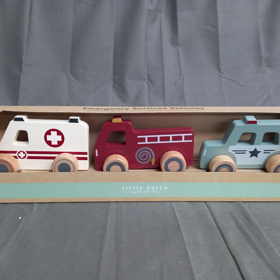 LITTLE DUTCH EMERGENCY SERVICES VEHICLES - 12+ MONTHS