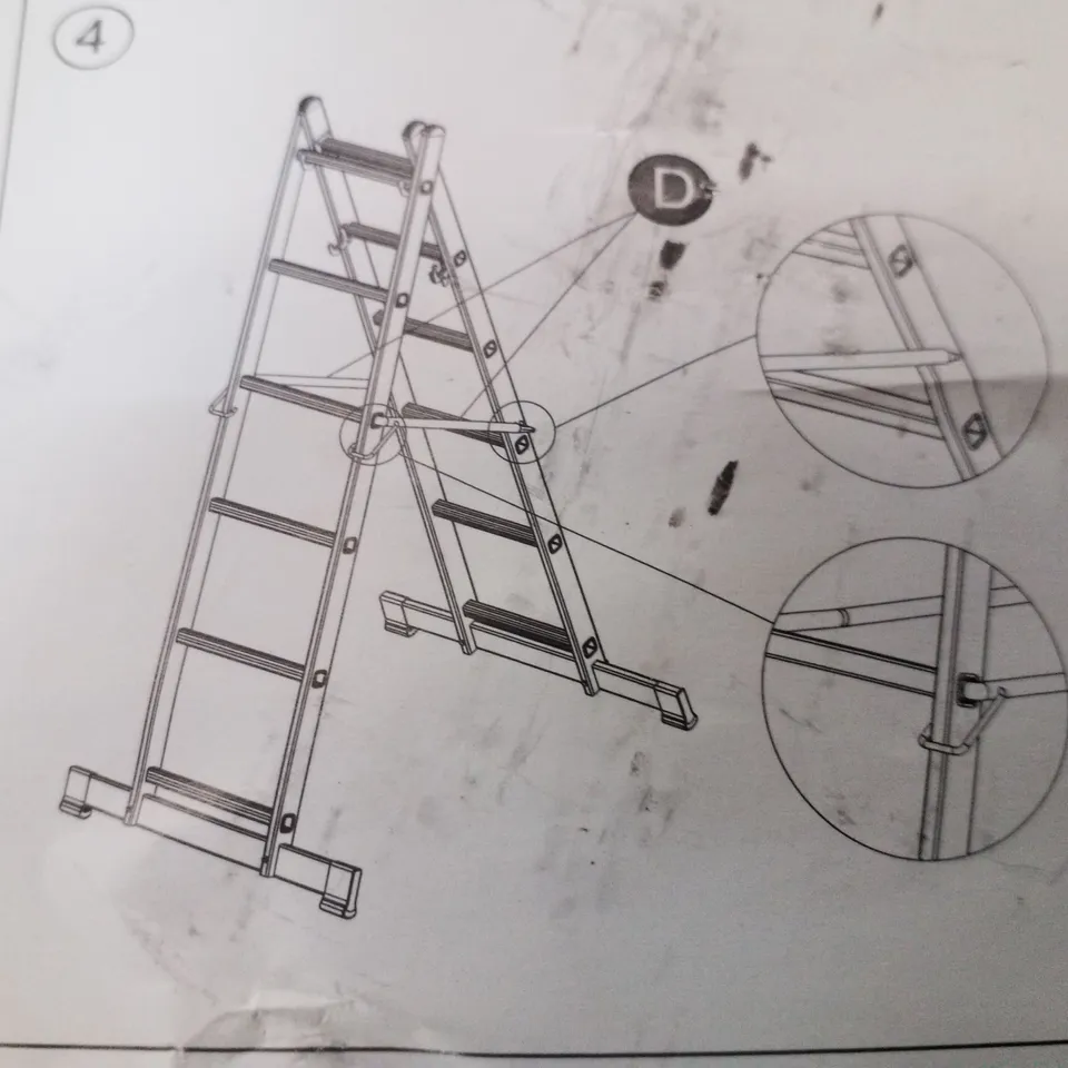 BOXED 2×6 SCAFFOLDING LADDER
