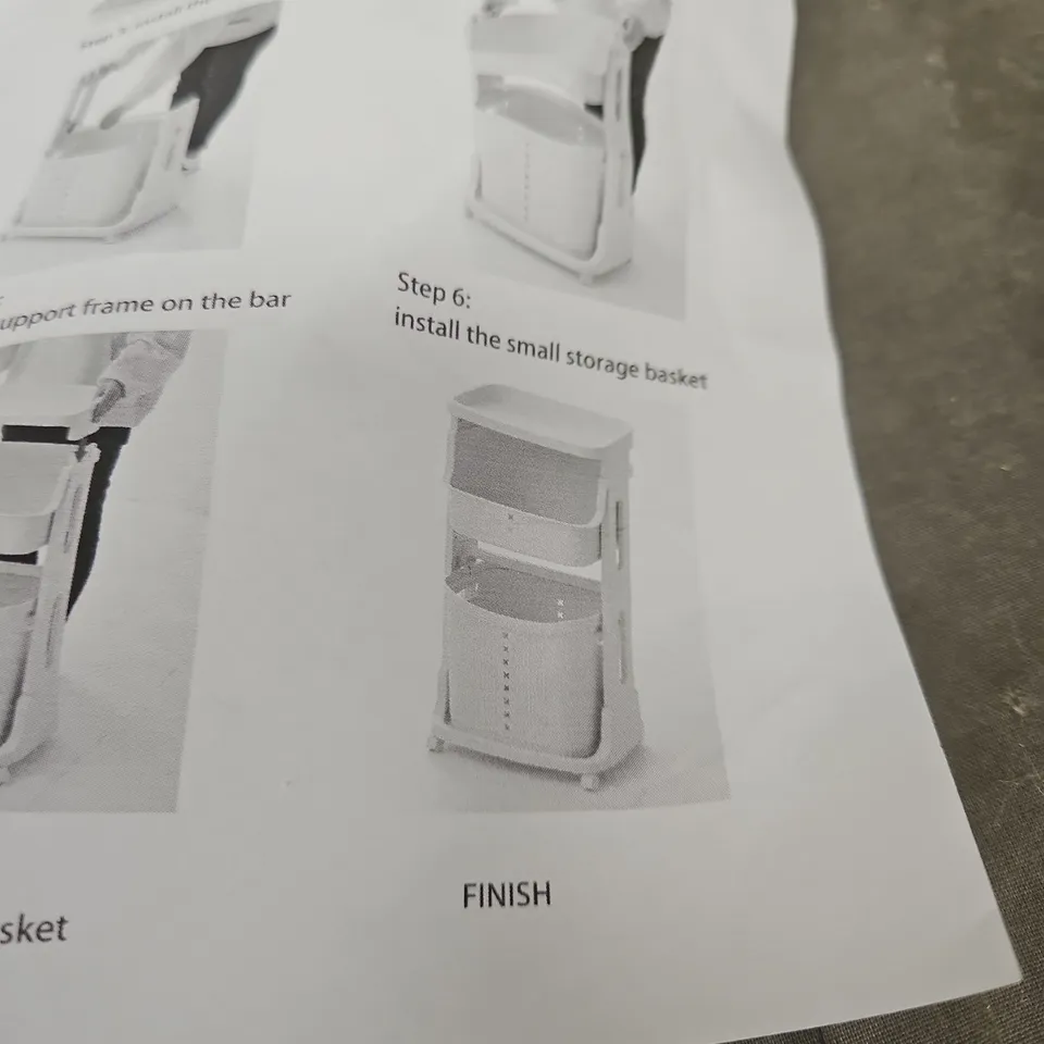 BOXED 3 TIER LAUNDRY BASKET 