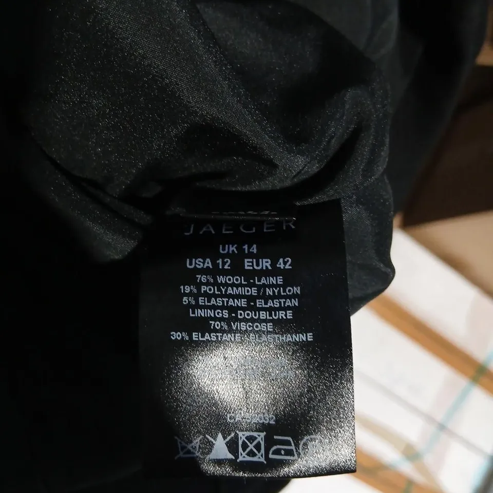 JAEGER BLACK BLAZER, UK SIZE 14