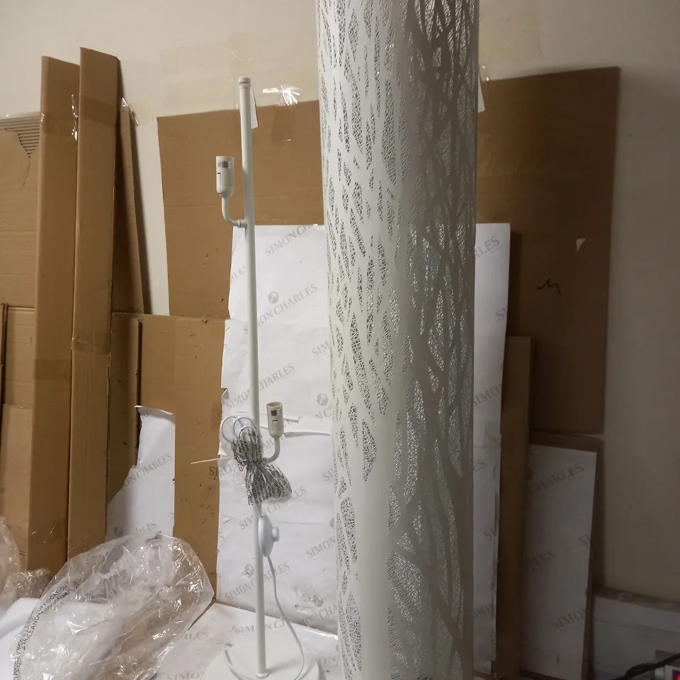 JOHN LEWIS DEVON FLOOR LAMP, WHITE [COLLECTION ONLY]