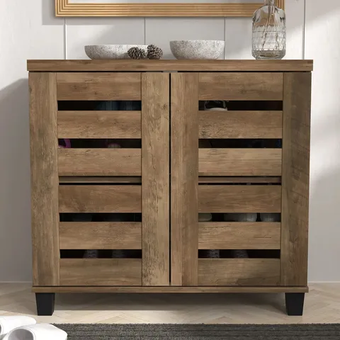 BOXED LISMORE 12 PAIR SHOE STORAGE CABINET