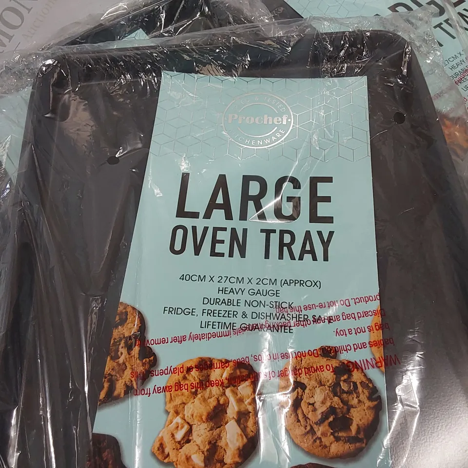 7 BRAND NEW PROCHEF LARGE OVEN TRAYS 