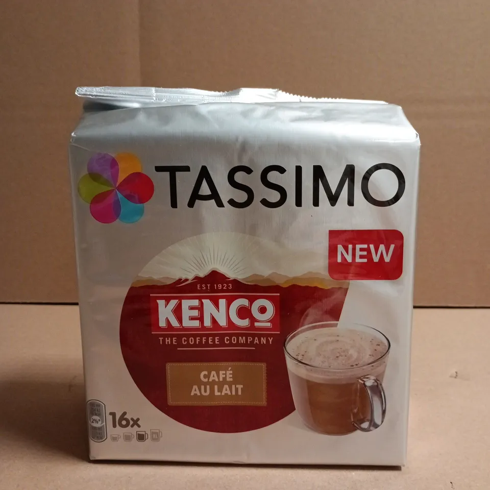 TASSIMO KENCO CAFÉ AU LAIT COFFEE PODS – 16 PACK