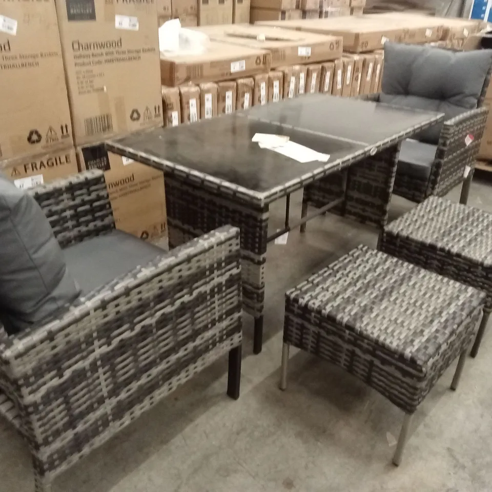 DYANI OUTDOOR DINING SEATING GROUP SET