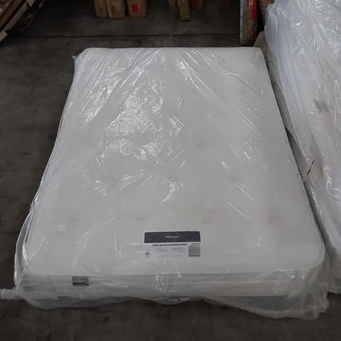 BAGGED SILENTNIGHT 4FT6 DOUBLE SIZED 1400 POCKET TUFTED ORTHO MIRAPOCKET MATTRESS
