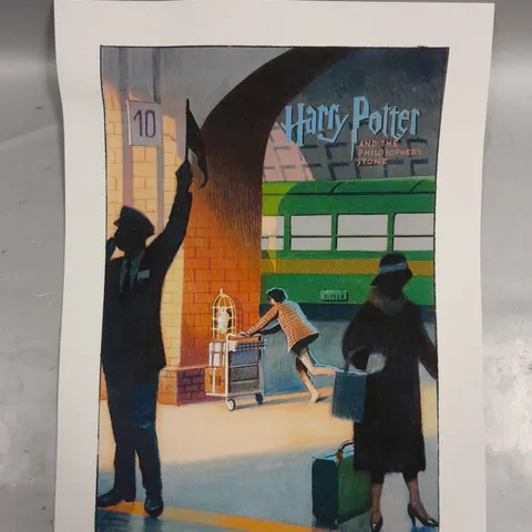 HARRY POTTER AND THE PHILOSOPHER'S STONE LIMITED EDITION SIGNED MOVIE PRINT