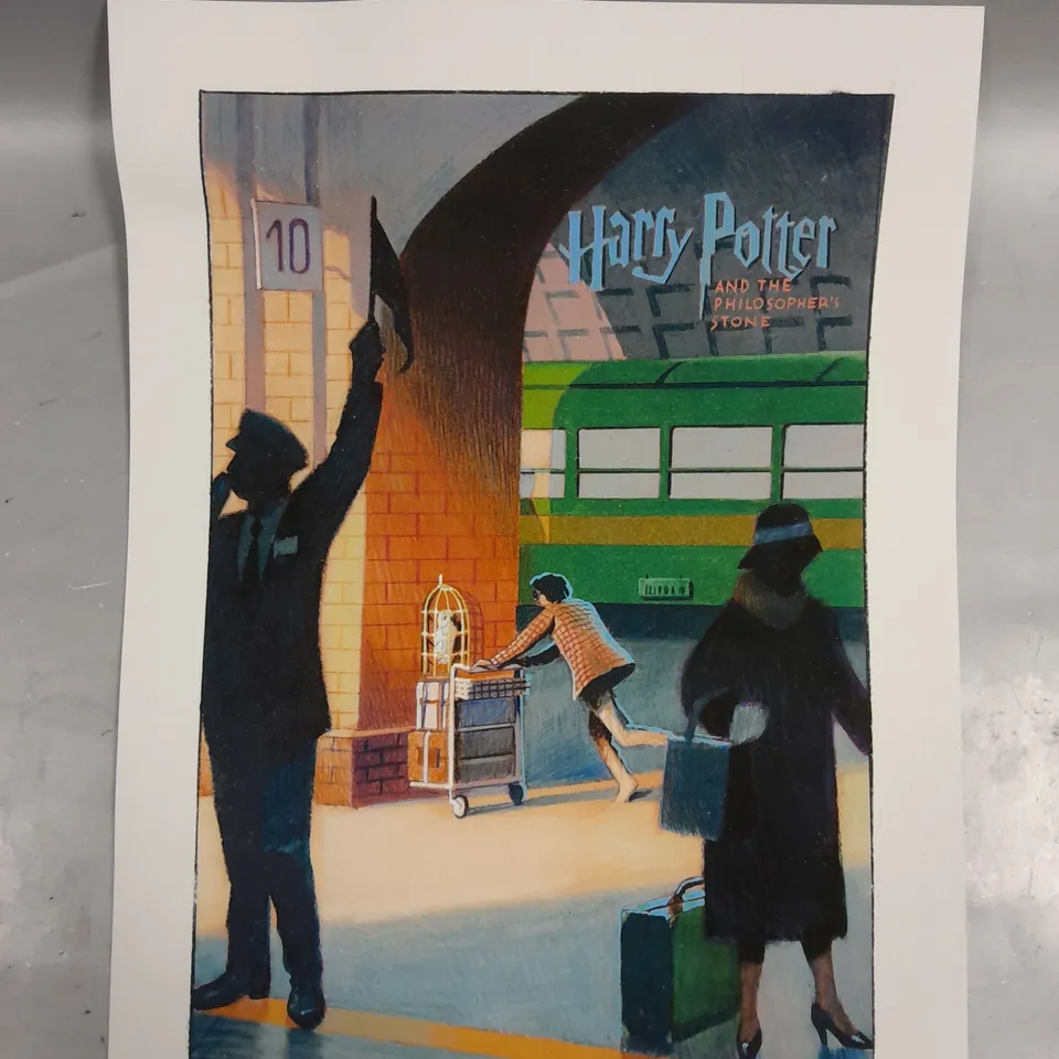 HARRY POTTER AND THE PHILOSOPHER'S STONE LIMITED EDITION SIGNED MOVIE PRINT 