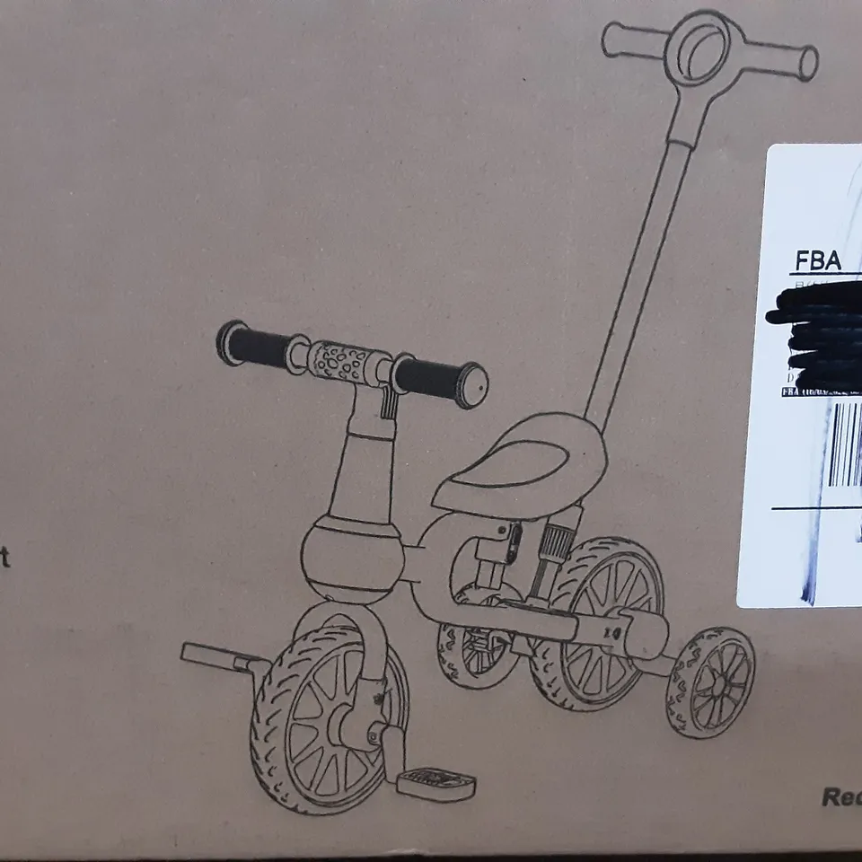 BOXED CHILDREN'S TRICYCLE FOR 2 - 4  YEAR OLD - NAVY /RED 